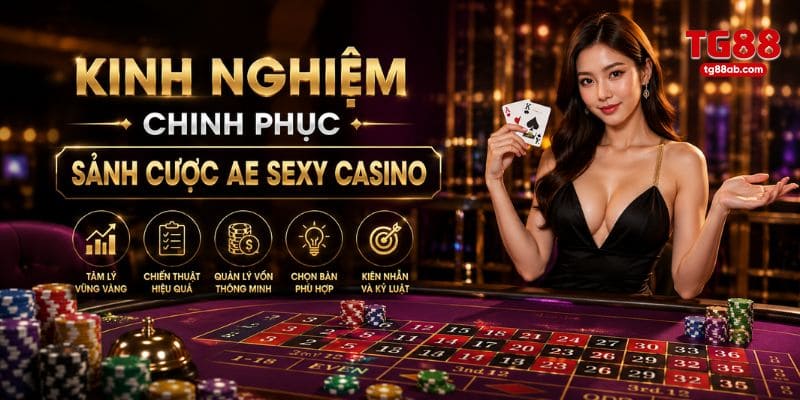 Kinh nghiệm chinh phục sảnh cược AE sexy casino